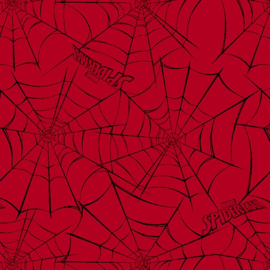Marvel® Spider-Man Red Web Cotton Fabric